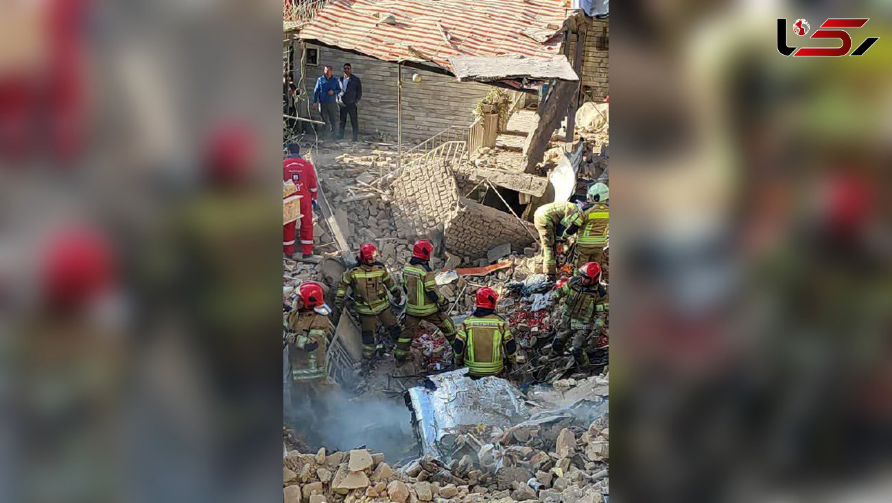 فیلم انفجار هولناک یک خانه با مواد محترقه / یک خانه فرو ریخت 