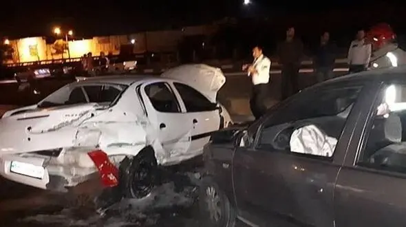 ۳ مصدوم بر اثر تصادف شدید رانا با تیبا + تصاویر 