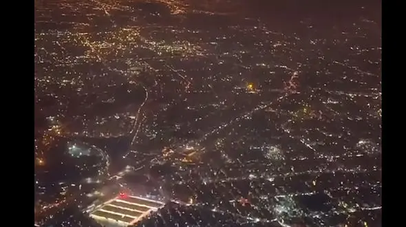 انفجارهای شب چهارشنبه سوری تهران در فیلم  از آسمان خلبان پرواز کیش به تهران 