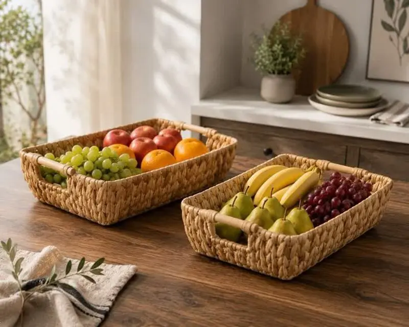 مدل سبد حصیری برای میوه ترند امسال