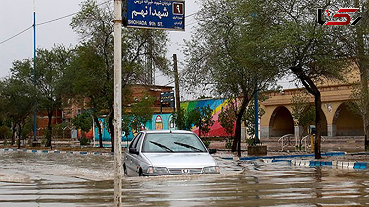 بارندگی در آبادان موجب آبگرفتگی معابر شد