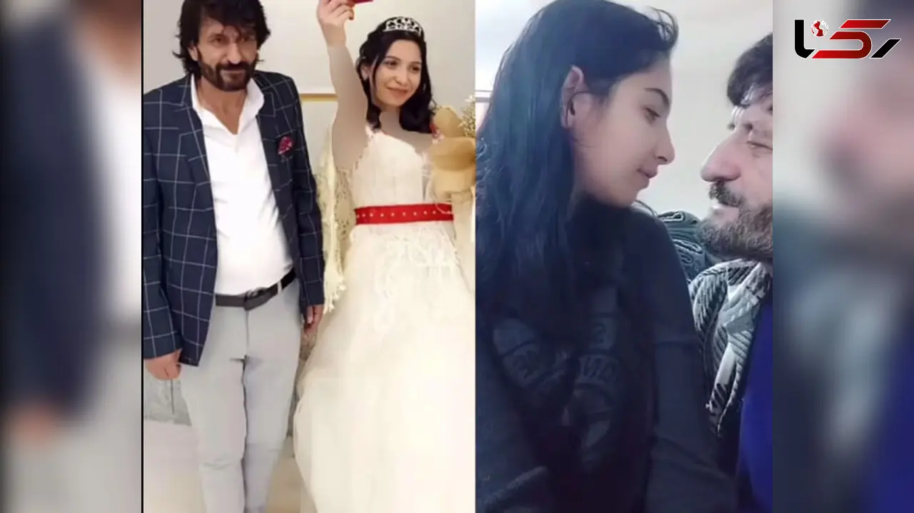جنجال ازدواج دختر 19 ساله با مرد 50 ساله ترک زبان ! / همه نکوهش کردند ! + فیلم عروسی