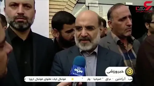 حضور پرشور اهالی ورزش و مردم در مراسم وداع با بهرام شفیع+فیلم