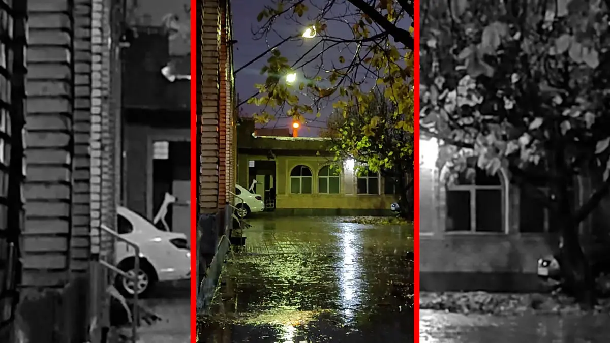 فیلم بارندگی شب گذشته در گویم شیراز