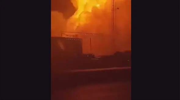 انفجار خط لوله نفت در جنوب عراق + فیلم