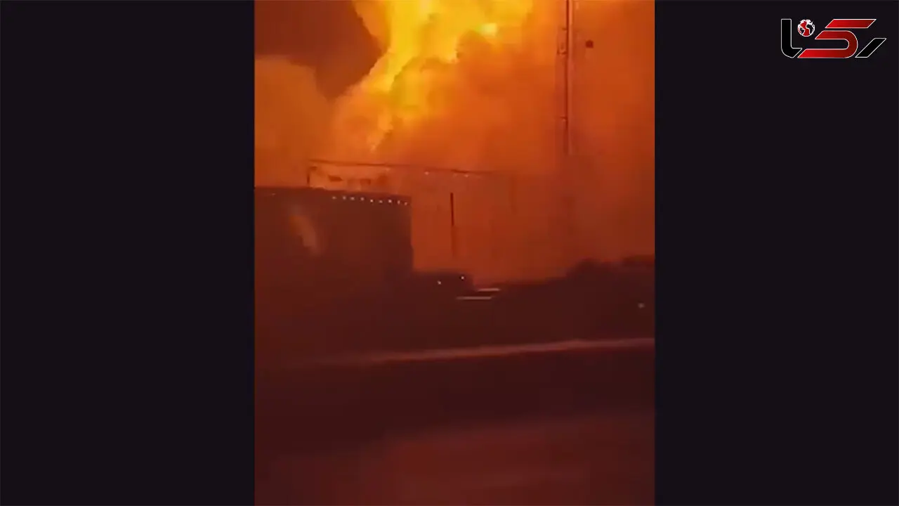 انفجار خط لوله نفت در جنوب عراق + فیلم
