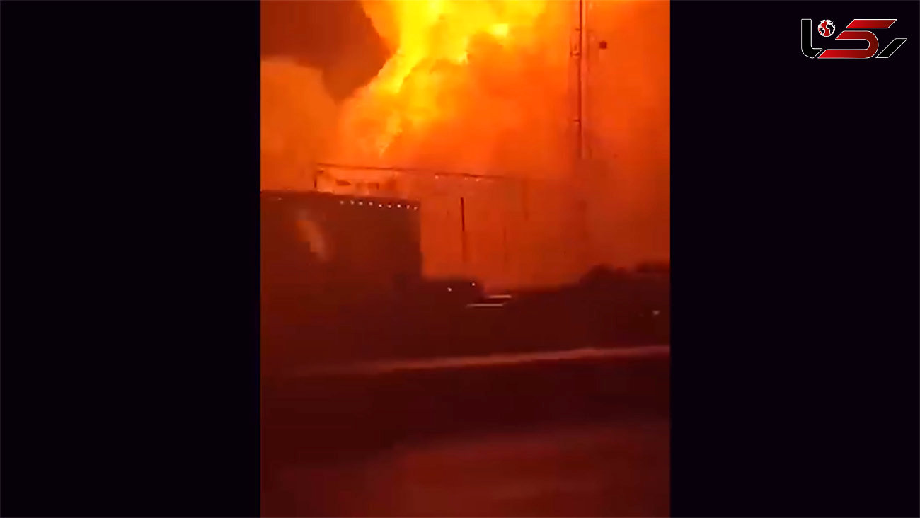انفجار خط لوله نفت در جنوب عراق + فیلم