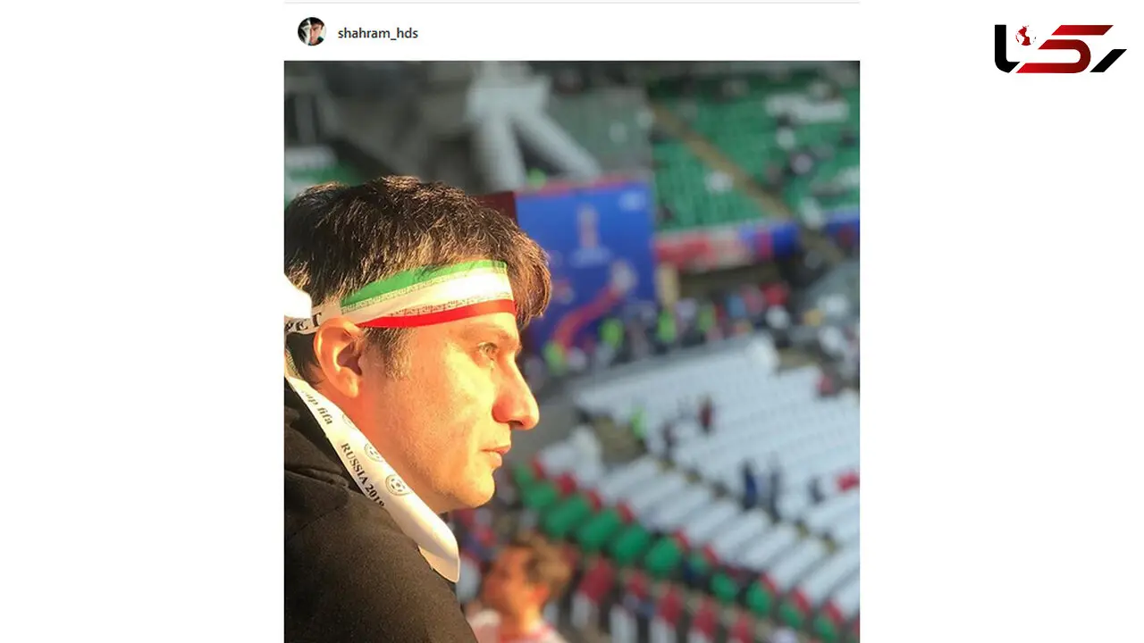 بازیگر معروف مرد در نمایی از ورزشگاه کازان روسیه