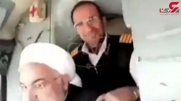 خوشحالی رئیس‌جمهور در کابین خلبانان هواپیما +فیلم