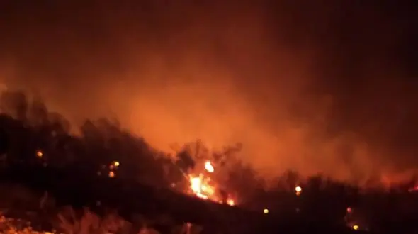 آتش سوزی گسترده در روستای رادکار کردکوی + فیلم