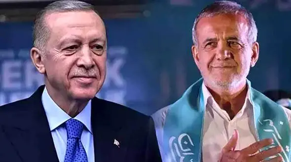 دعوت پزشکیان از اردوغان برای سفر به ایران