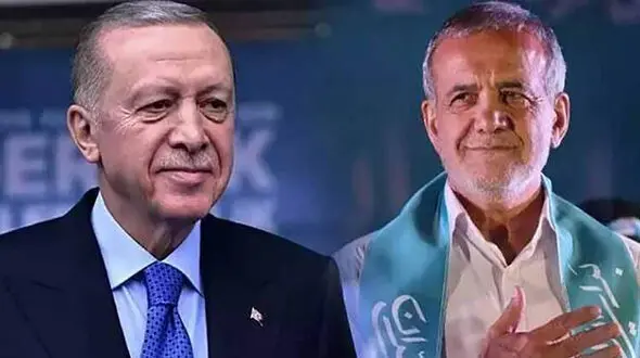دعوت پزشکیان از اردوغان برای سفر به ایران