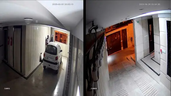 فیلم لحظه به لحظه  سرقت 5 میلیاردی از آپارتمان در طبقه ششم ساختمان / دزدان با جاگذاشتن لباس خونین با کوئیک گریختند ...