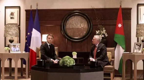 الیزه به تکاپو افتاد/ تماس تلفنی مکرون با شاه اردن