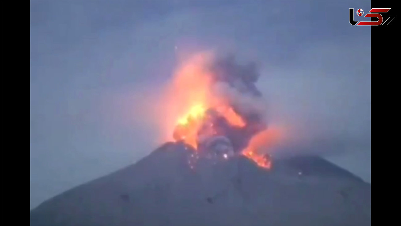 فوران آتشفشان ساکوراجیما در جزیره کیوشو در ژاپن
