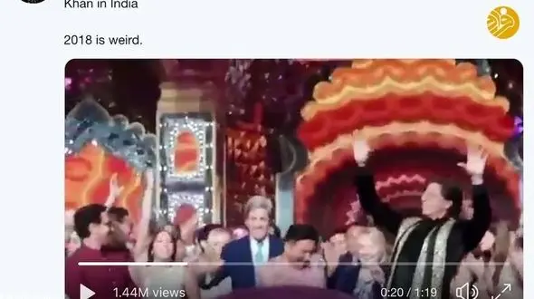 فیلم رقص همسر رئیس جمهور سابق با بازیگر مشهور جنجالی شد+عکس
