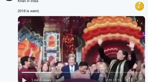 فیلم رقص همسر رئیس جمهور سابق با بازیگر مشهور جنجالی شد+عکس

