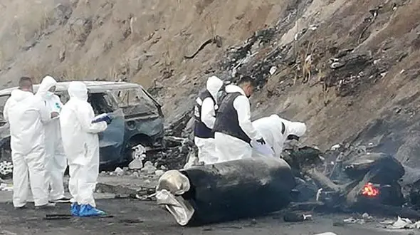 تصادف مرگبار تانکر در بزرگراه مکزیک با حداقل ۱۴ کشته