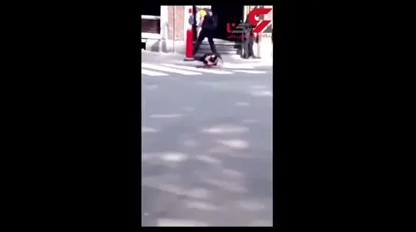 شلیک مرگبار یک تروریست به دو پلیس / این تروریست را به هلاکت رساند + فیلم لحظه درگیری