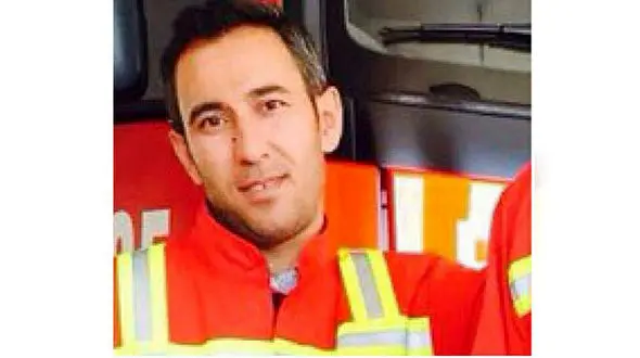 لحظه های آخر به آتش نشان گرفتار شده چه گذشت؟+عکس محسن قدیانی