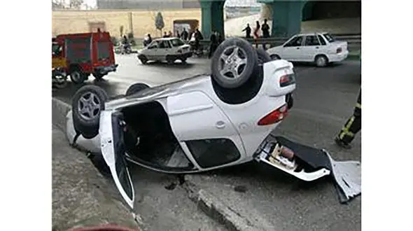 واژگونی مرگبار پژو 207 در کرج