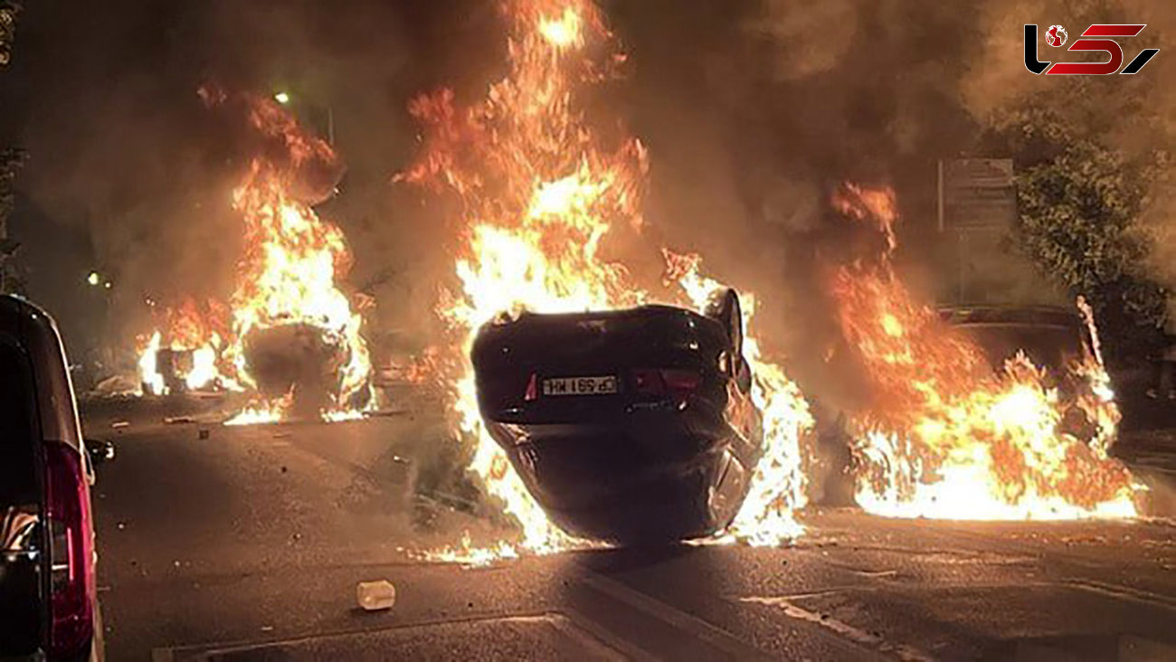 معترضان 1350 خودرو ، 2 هزار و 560 مکان عمومی و 234 ساختمان در شهرهای فرانسه به آتش کشیدند