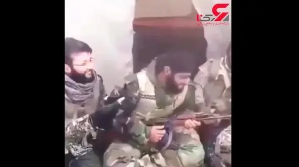 دابسمش جنجالی پسر بسیجی در سوریه + فیلم 