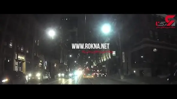 فیلم لحظظه تصادف شاخ به شاخ 2 خودرو در خیابان