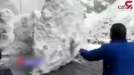 فیلم لحظه بهمن هولناک و فرار گردشگران در هند+ فیلم