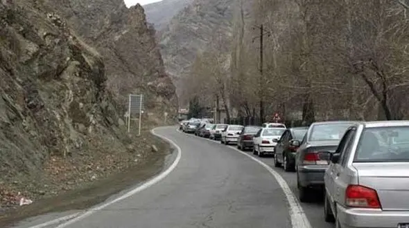 جاده هراز یکطرفه شد