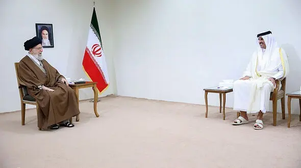 در دیدار با امیر قطر مقام معظم رهبری سخنی از سازش گفت؟
