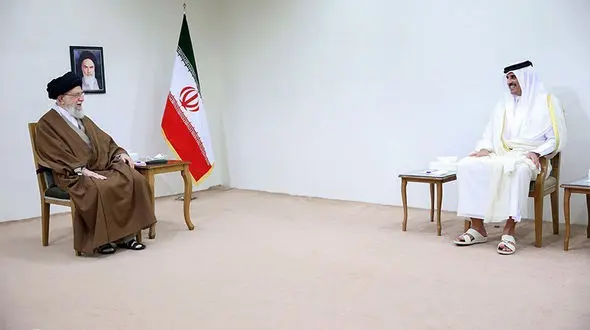 در دیدار با امیر قطر مقام معظم رهبری سخنی از سازش گفت؟