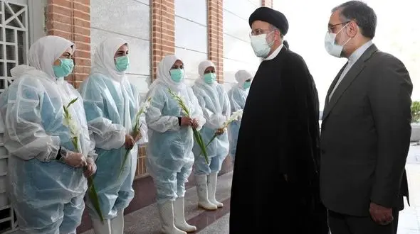 تصاویر حضور رئیسی در بهشت زهرا و بررسی شرایط 
