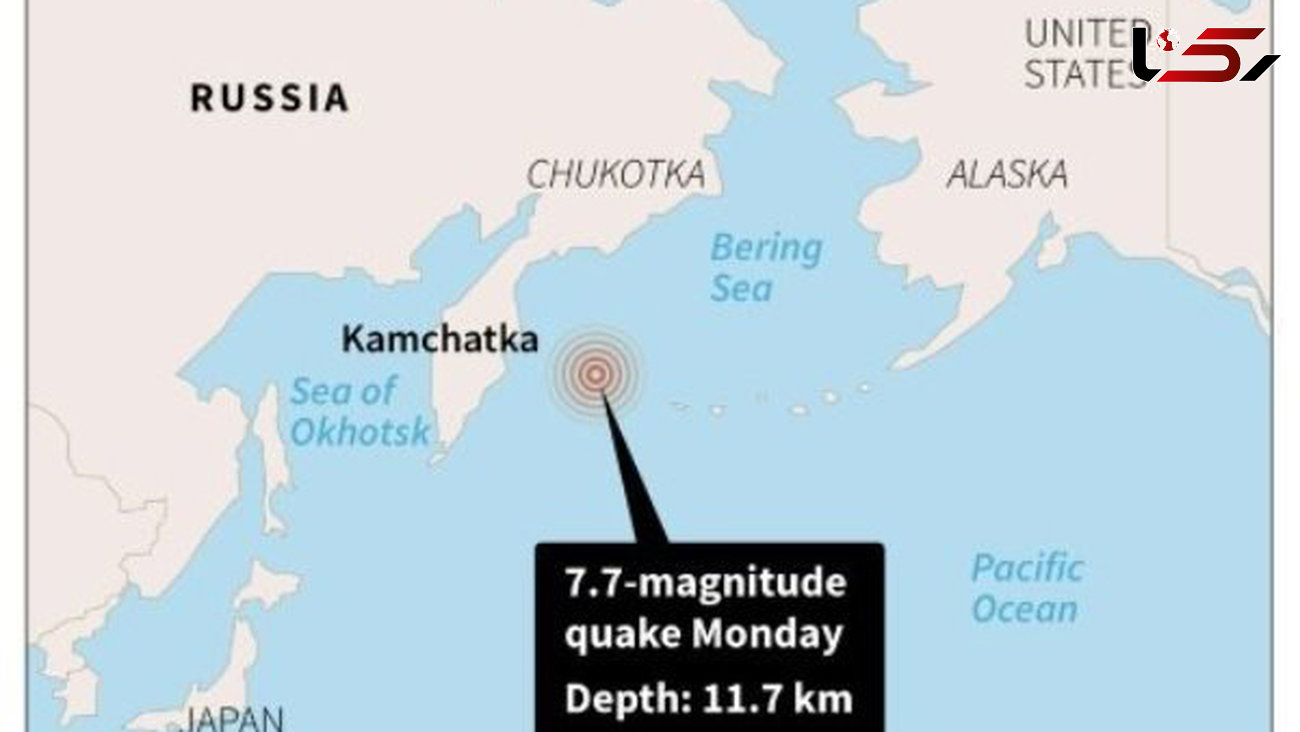 زلزله ای به بزرگی ۷.۷ ریشتر سواحل شرقی روسیه را لرزاند