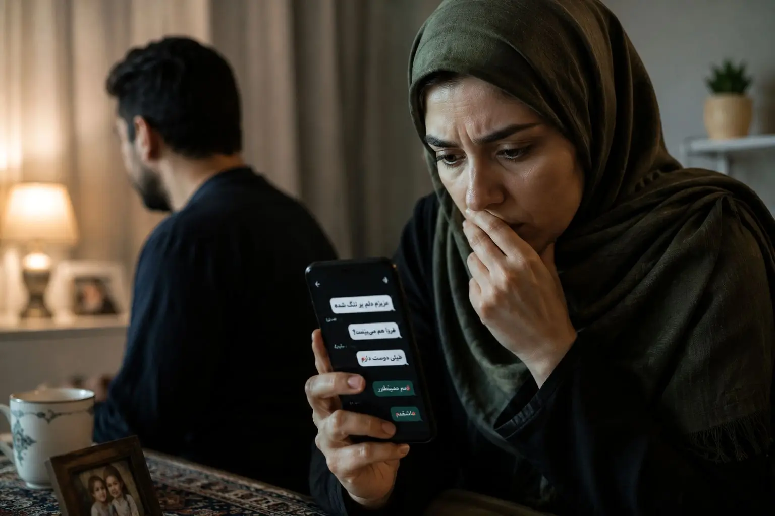 از زبان من لیلا: وقتی گوشی شوهرم را چک کردم پیام های عاشقانه را دیدم / تصور نمی‌کردم  زن دیگری آشنا شده باشد / چه کنم ؟! + نظر کارشناس