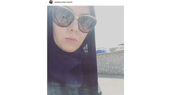 عکس عصبانی آزاده نامداری زیر تیغ آفتاب