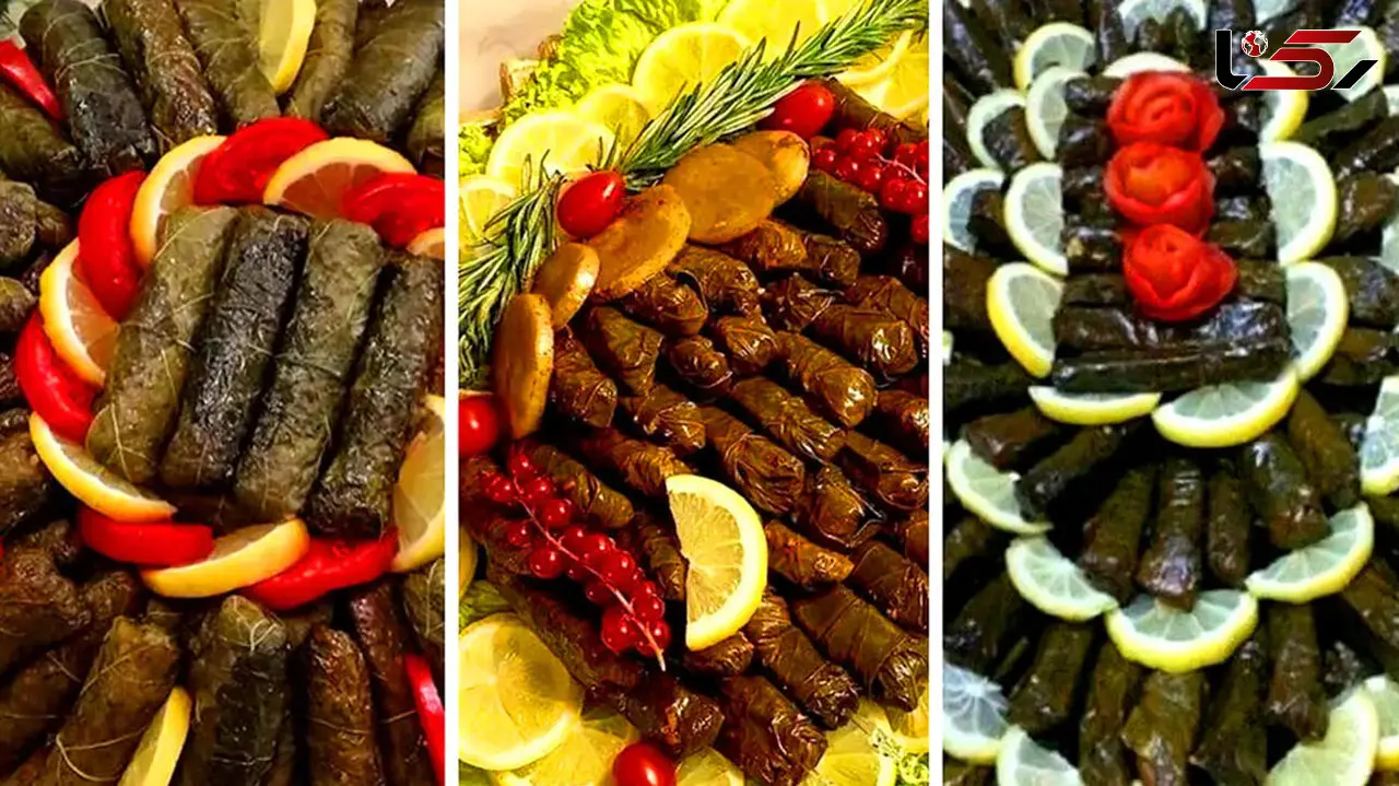 دلمه برگ مو در 15 مدل خوشمزه + عکس