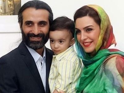 عکس سنگ مزار کاملا اروپایی ماه چهره خلیلی با نوشته زیبا و قلب عاشقانه  / شوهر با مرامش روی مزار خانم بازیگر تولد گرفت ... 