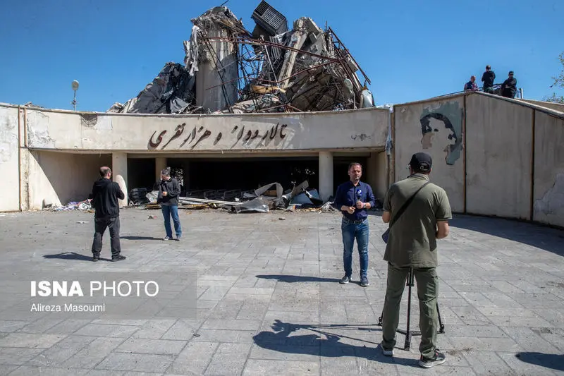  ورزشگاه ۱۲ هزار نفری مجموعه ورزشی آزادی بعد از حمله آمریکا و اسرائیل