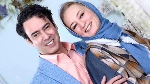 ژست های زیبا و عاشقانه نیما فلاح در جشن تولد همسرش سحر ولدبیگی همراه با کیک توت فرنگی خوشرنگ خانم بازیگر/ عشقتون مانا