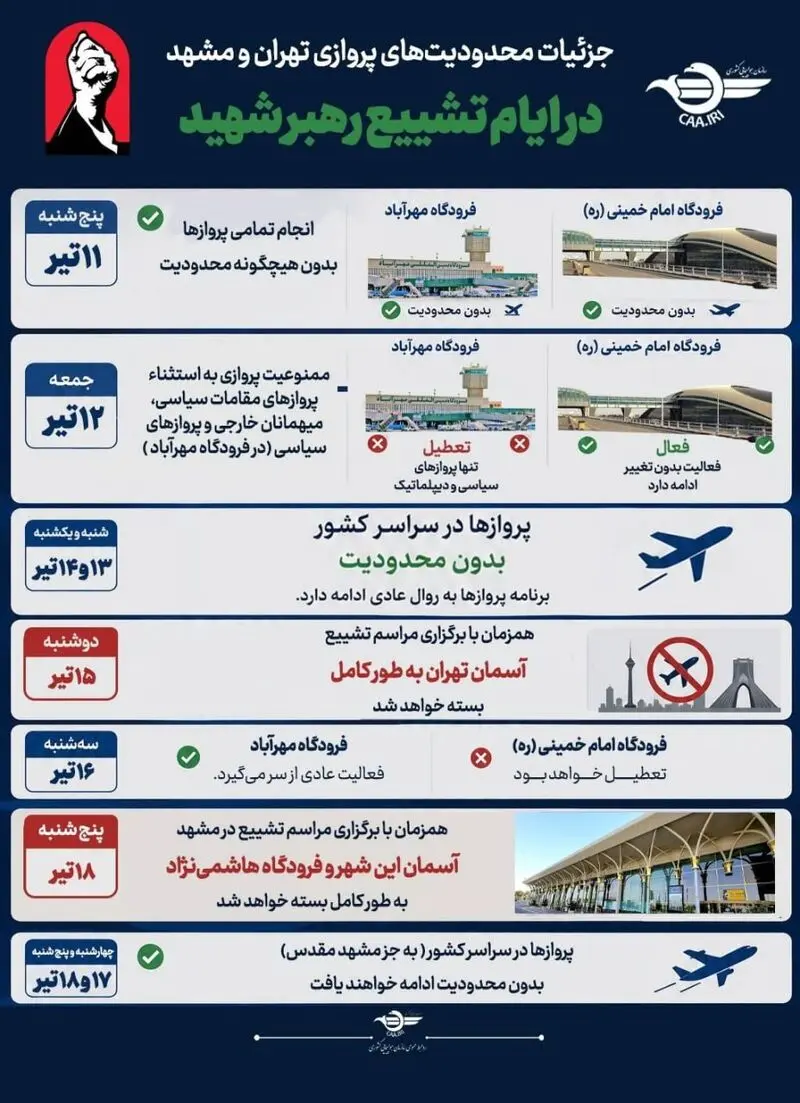 محدودیت+پروازی
