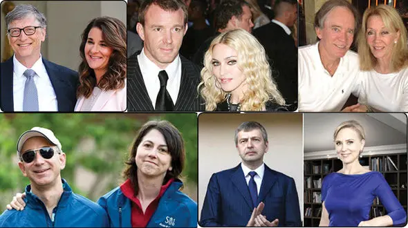 طلاق‌های میلیاردی ! / پرونده گرانترین طلاق ها را بخوانید + عکس