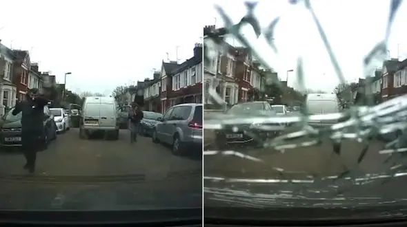 فیلم حمله سارقان وحشی به یک خودرو + عکس