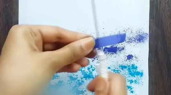 نقاشی تلفیقی گچ و رنگ روغن + فیلم