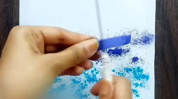 نقاشی تلفیقی گچ و رنگ روغن + فیلم