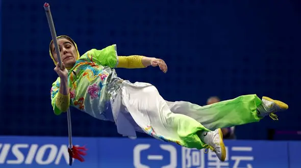 نقره بازی های آسیایی برای زهرا کیانی/ حرکات دیدنی تالوکار ایرانی در هانگژو + فیلم