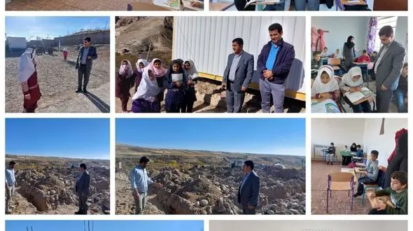 بازدید سرزده رئیس آموزش و پرورش از مدارس روستایی منطقه نظرکهریزی