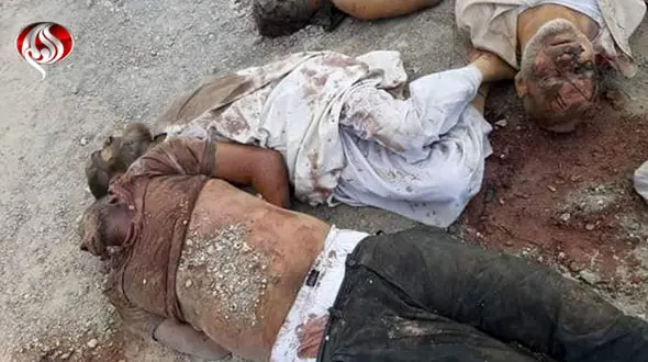 عکس 16+ این بدن های بی جان اقدام وحشیانه وهابی های سعودی است