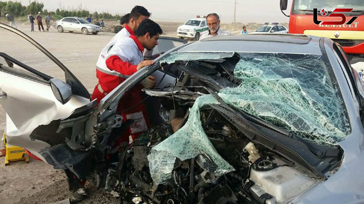 مرگ تلخ دو سرنشین برلیانس در محور آرادان - سرخه + عکس