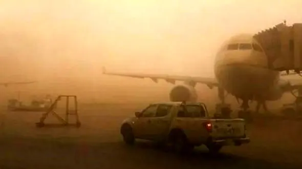 16 پرواز امروز در خوزستان به دلیل گرد و غبار لغو شد